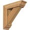 Ekena Millwork Traditional Traditional Rough Sawn Bracket w/ Offset Brace, Western Red Cedar, 6"W x 20"D x 20"H BKT0604X20X20TRA01RWR - alternate 1